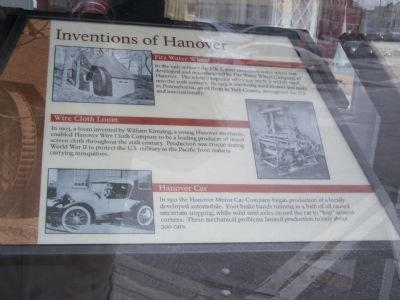 Inventions of Hanover Marker. Click for full size. Inventions of Hanover Marker image. Click for full size.