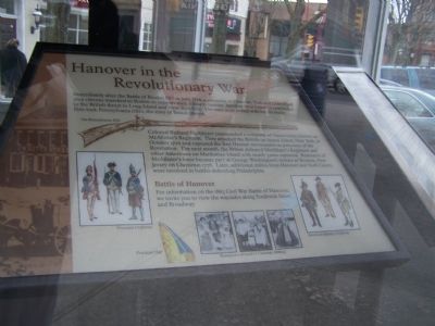 Hanover in the Revolutionary war Marker image. Click for full size.