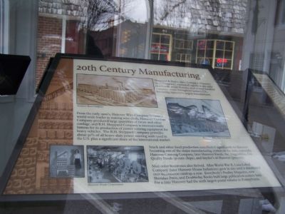 20th Century Manufacturing Marker. Click for full size. 20th Century Manufacturing Marker image. Click for full size.