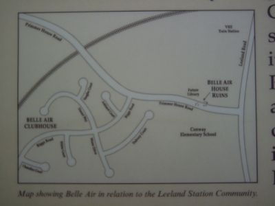 Map showing Belle Air in relation to the Leeland Station Community. image. Click for full size.