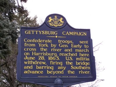 Gettysburg Campaign Marker image. Click for full size.