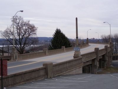 West end of present bridge over the Susquehanna. image. Click for full size.
