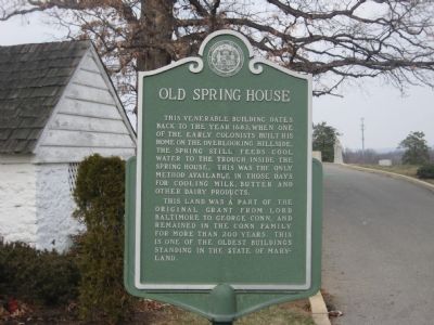 Old Spring House Marker image. Click for full size.