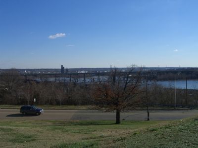 View of the James River from the Virginia War Memorial image. Click for full size.