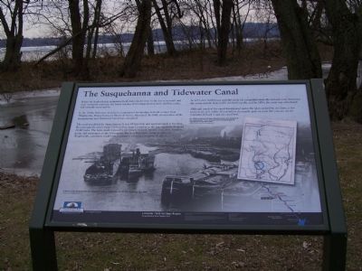 The Susquehanna and Tidewater Canal Marker image. Click for full size.