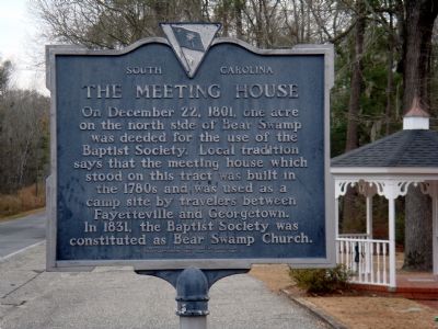 The Meeting House Marker. Click for full size. The Meeting House Marker image. Click for full size.