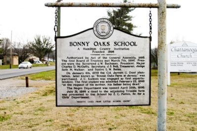 Bonny Oaks School Marker image. Click for full size.