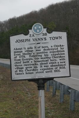 Joseph Vann's Town Marker image. Click for full size.