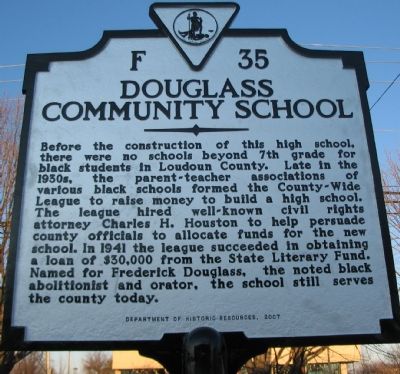 Douglass Community School Marker image. Click for full size.