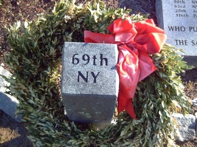 69th New York (Irish Brigade) Marker. Click for full size. 69th New York (Irish Brigade) Marker image. Click for full size.