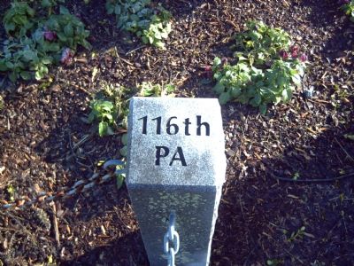 116th Pennsylvania (Irish Brigade) Marker. Click for full size. 116th Pennsylvania (Irish Brigade) Marker image. Click for full size.