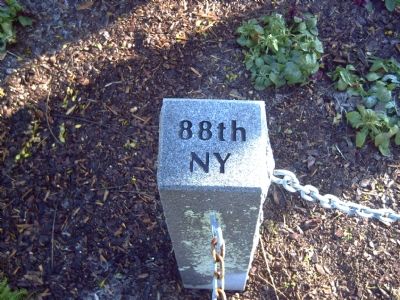 88th New York (Irish Brigade) Marker. Click for full size. 88th New York (Irish Brigade) Marker image. Click for full size.