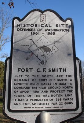 Fort C.F. Smith Marker. Click for full size. Fort C.F. Smith Marker image. Click for full size.