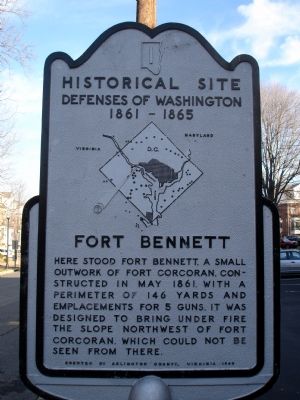 Fort Bennett Marker. Click for full size. Fort Bennett Marker image. Click for full size.