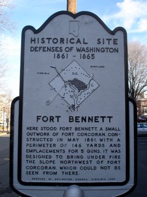 Fort Bennett Marker image. Click for full size.