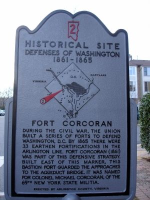 Fort Corcoran Marker image. Click for full size.