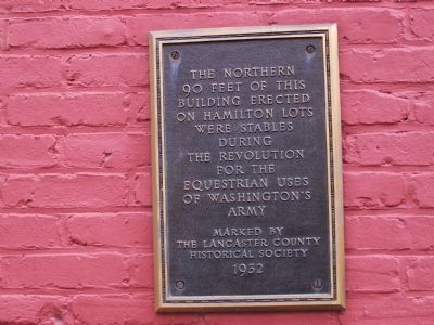 Historic Plaque on Building image. Click for full size.