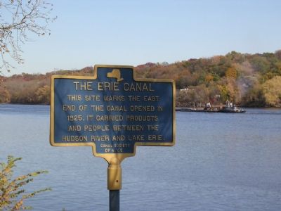 The Erie Canal / Albany Basin Marker image. Click for full size.