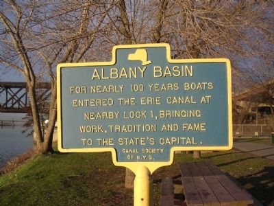 The Erie Canal / Albany Basin Marker image, Touch for more information