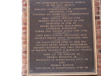 Plaque on Church Building image. Click for full size.
