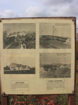 Train Depot / Street Car Bridge Marker image. Click for full size.