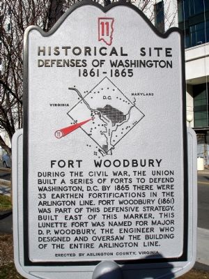 Fort Woodbury Marker image. Click for full size.