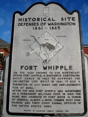 Fort Whipple Marker image. Click for full size.
