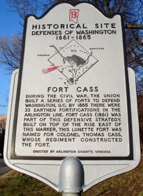 Fort Cass Marker image. Click for full size.