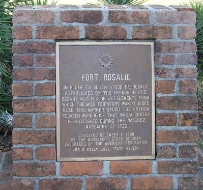 Fort Rosalie Marker image. Click for full size.