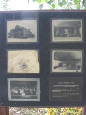 Finnish Workers Hall Marker. Click for full size. Finnish Workers Hall Marker image. Click for full size.
