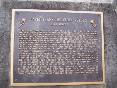 Early Transportation Routes Marker image. Click for full size.