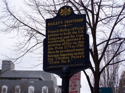 Bailey's Printshop Marker. Click for full size. Bailey's Printshop Marker image. Click for full size.