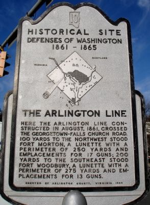 The Arlington Line Marker image. Click for full size.