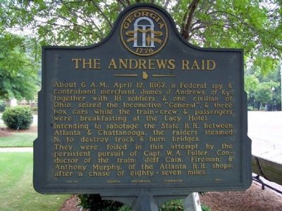 The Andrews Raid Marker. Click for full size. The Andrews Raid Marker image. Click for full size.