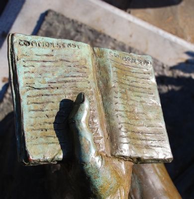 Detail of Book in Thomas Paine's Hand. Click for full size. Detail of Book in Thomas Paine's Hand image. Click for full size.