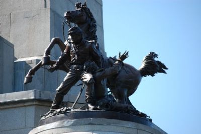 Abraham Lincoln's Tomb: The Cavalry Group. Click for full size. Abraham Lincoln's Tomb: The Cavalry Group image. Click for full size.