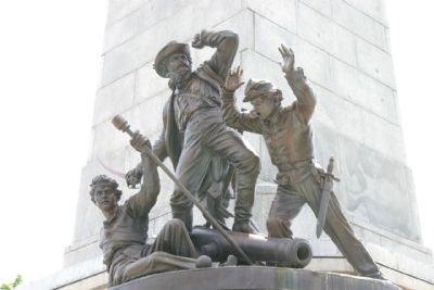 Abraham Lincoln's Tomb: The Artillery Group. Click for full size. Abraham Lincoln's Tomb: The Artillery Group image. Click for full size.