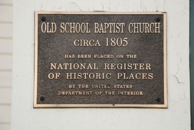 Old School Baptist Church (Circa 1805) image. Click for full size.