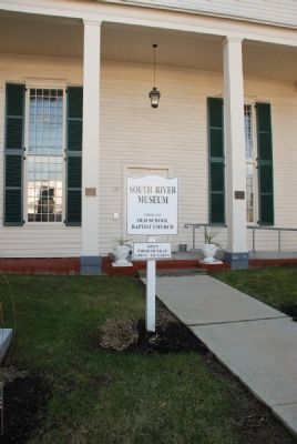 South River Museum Sign. Click for full size. South River Museum Sign image. Click for full size.