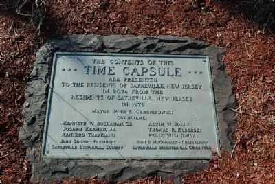 Sayreville, New Jersey Time Capsule Marker image. Click for full size.