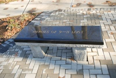"Heroes of 9-11 Lost" Bench. Click for full size. "Heroes of 9-11 Lost" Bench image. Click for full size.