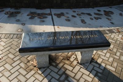 "Gone But Not Forgotten" Bench. Click for full size. "Gone But Not Forgotten" Bench image. Click for full size.