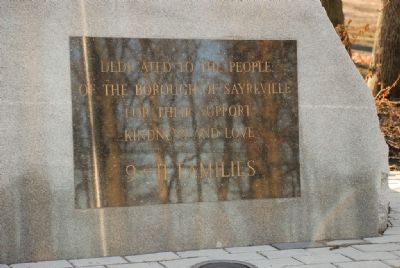Sayreville 9-11 Memorial Marker. Click for full size. Sayreville 9-11 Memorial Marker image. Click for full size.