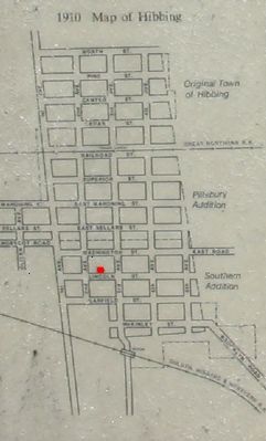 1910 Map of Hibbing image. Click for full size.