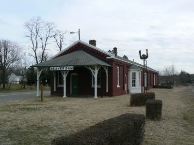 Looking east toward the depot. image. Click for full size.