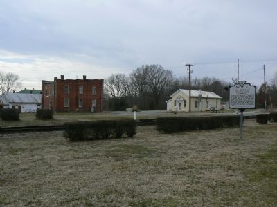 Looking southwest from in front of the depot. image. Click for full size.