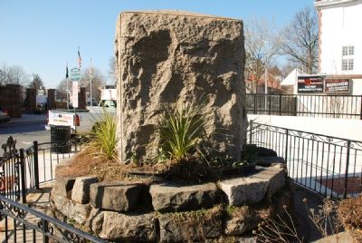 "Camden & Amboy R.R. - 1831" carved into right side of monument. Click for full size. "Camden & Amboy R.R. - 1831" carved into right side of monument image. Click for full size.