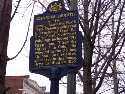 Charles Demuth Marker. Click for full size. Charles Demuth Marker image. Click for full size.