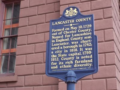 Lancaster County Marker image. Click for full size.