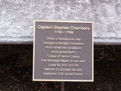 Captain Stephen Chambers Marker image. Click for full size.